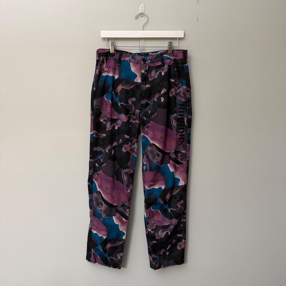 Ripndip Ripstop Psychedelic Camouflage Pants Mens 32x28 Cotton Skater